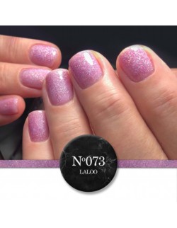 No.073 Ροζ Glitter ολογραφικό | Ημιμόνιμο Βερνίκι 15ml