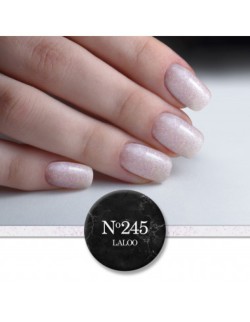 No.245 Milky λευκό με pigment φούξια-λευκό | Ημιμόνιμο Βερνίκι 15ml