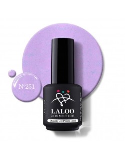 No.251 Λιλά ανοιχτό με pigment γαλάζιο-ροζ | Ημιμόνιμο Βερνίκι 15ml