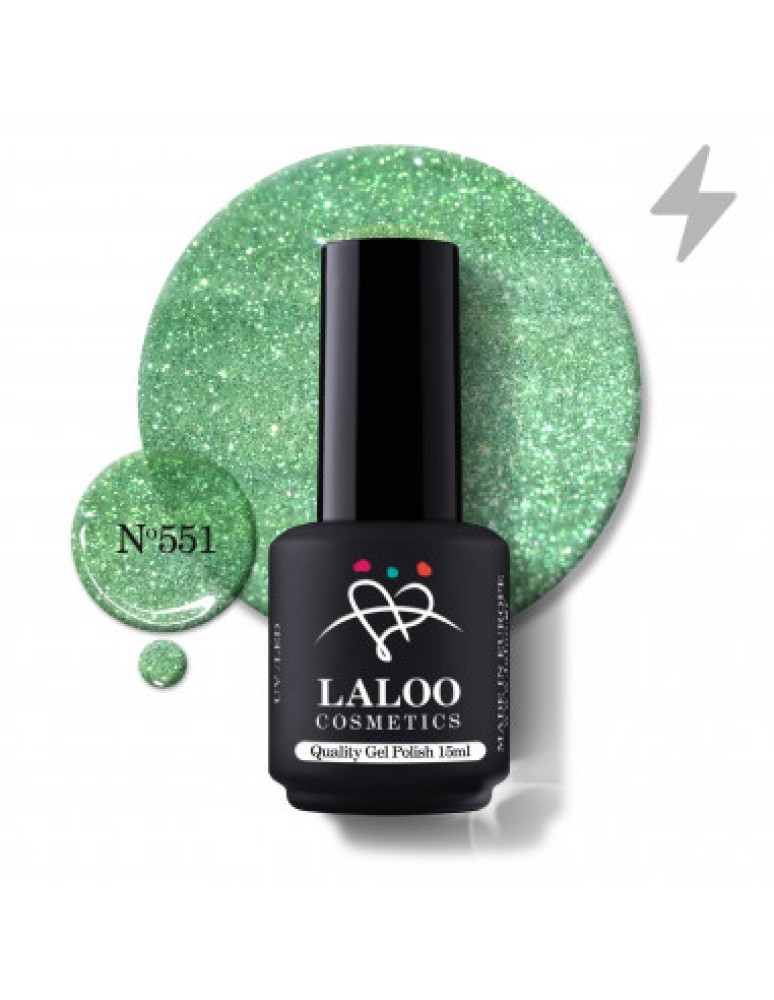 No.551 Charming Effect Green | Ημιμόνιμο Βερνίκι 15ml