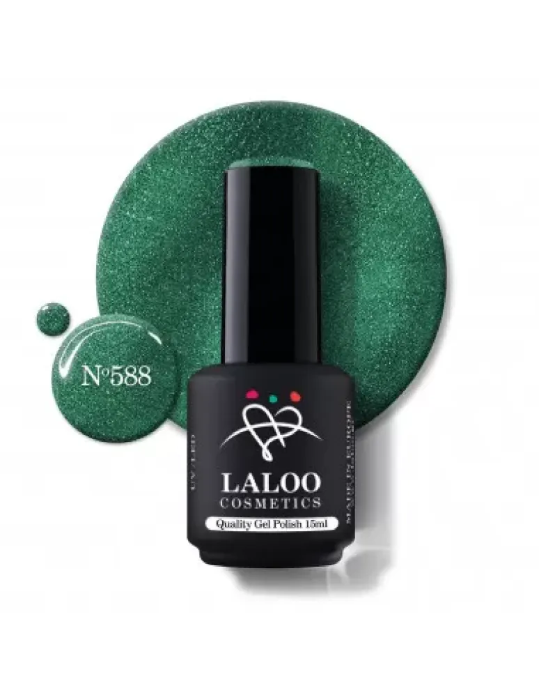 No.588 Glittering Evergreen | Ημιμόνιμο Βερνίκι 15ml