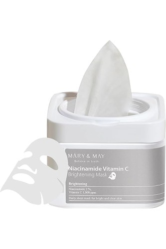 Mary&May - Niacinamide Vitamin C Brightening Mask - Brightening Face Mask Set - 30τμχ.