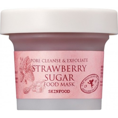 SKINFOOD PORE CLEASER & EXFOLIATE FACE MASK - STRAWBERRY SUGAR 120GR