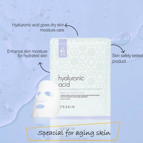 IT'S SKIN HYALURONIC ACID MOISTURE MASK SHEET 1PCS