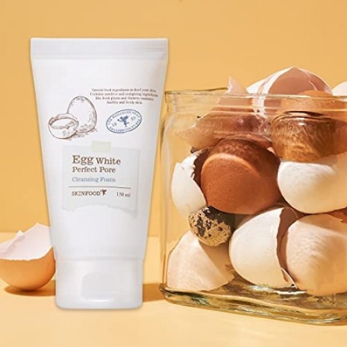 SKINFOOD EGG WHITE PORE CONTROL CLEANSING FOAM 150GR