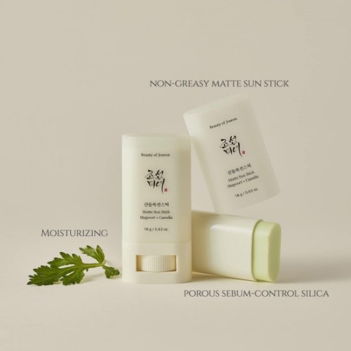 BEAUTY OF JOSEON - MATTE SUN STICK MUGWORT + CAMELIA SPF50 PA++++ 18G