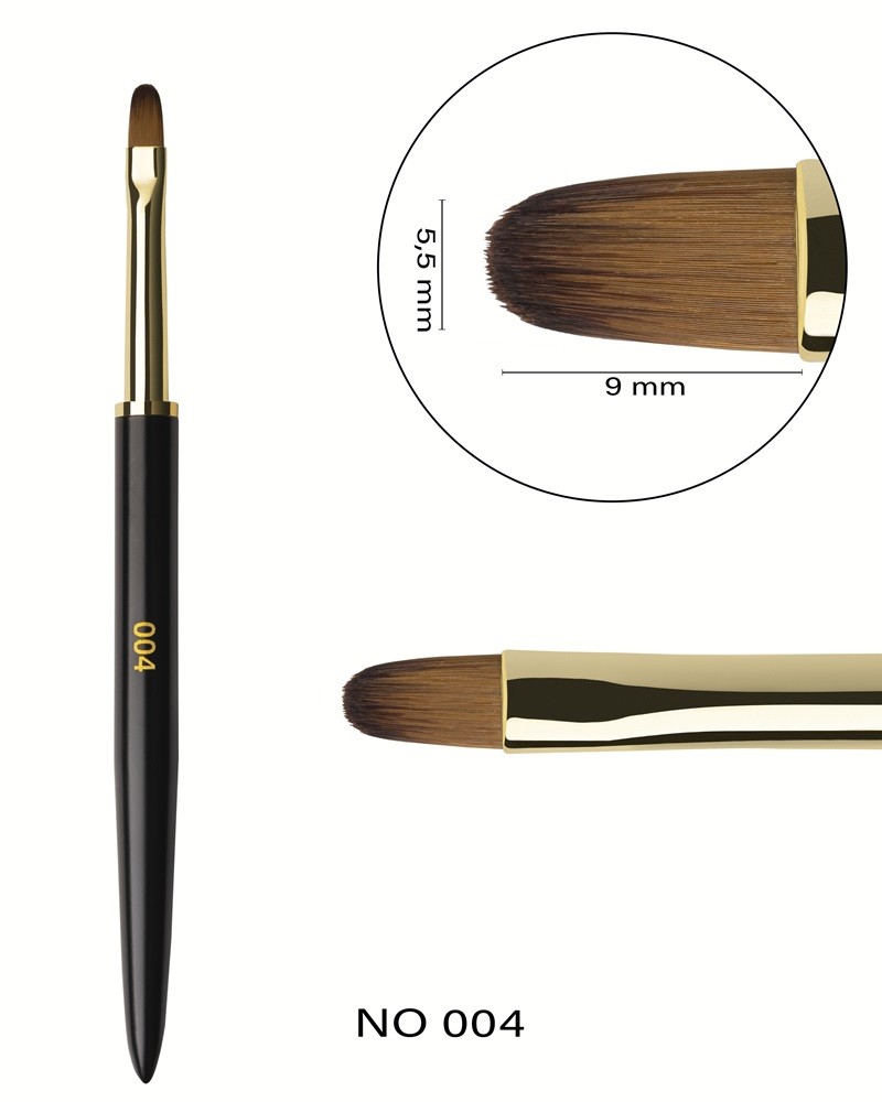 Gel Brush 004 Round (flat oval shape)