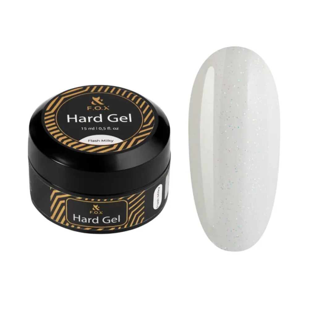 Hard gel Flash Milky, 15 ml  Hard gel Flash Milky, 15 ml
