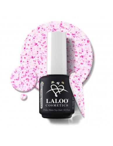 Flake Matte Top Coat Fuchsia 15ml