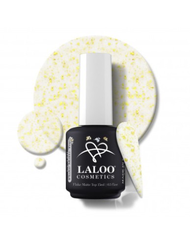 Flake Matte Top Coat Gold 15ml