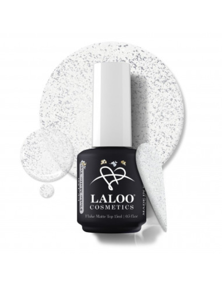 Flake Matte Top Coat Silver 15ml