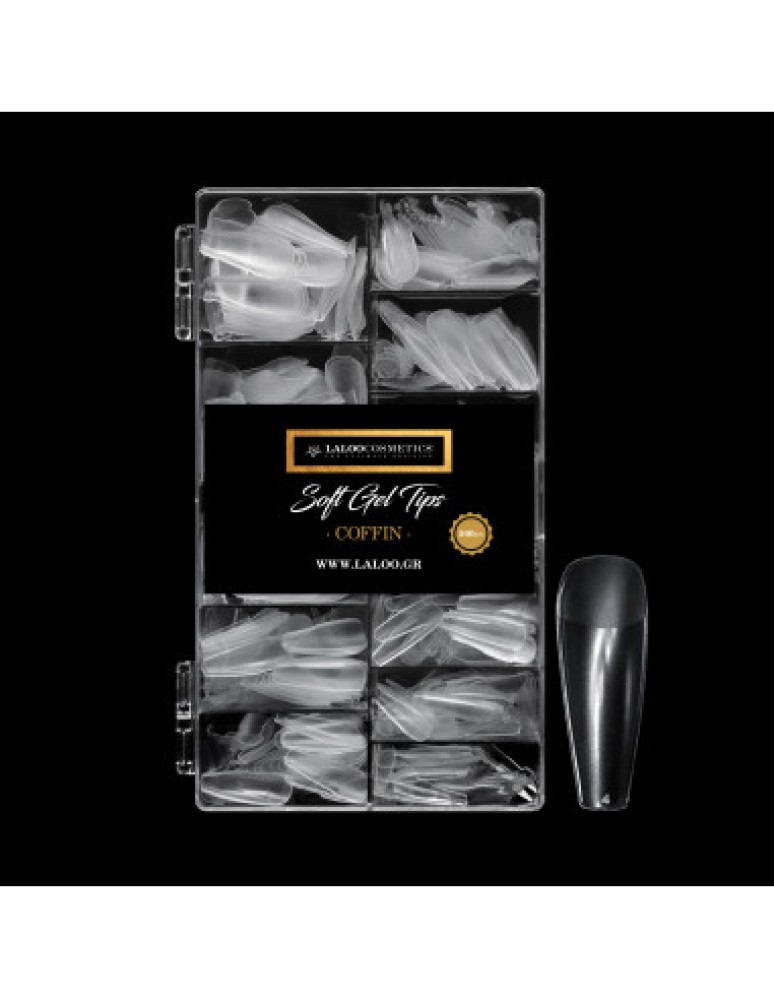 Soft Gel Tips Coffin 500τμχ.