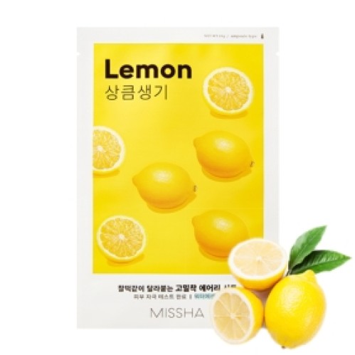 Missha - Airy Fit Sheet Mask - Lemon - Lemon Sheet Mask