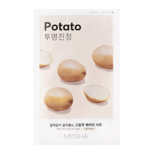 Missha - Airy Fit Sheet Mask - Potato - Soothing and Brightening Sheet Mask 