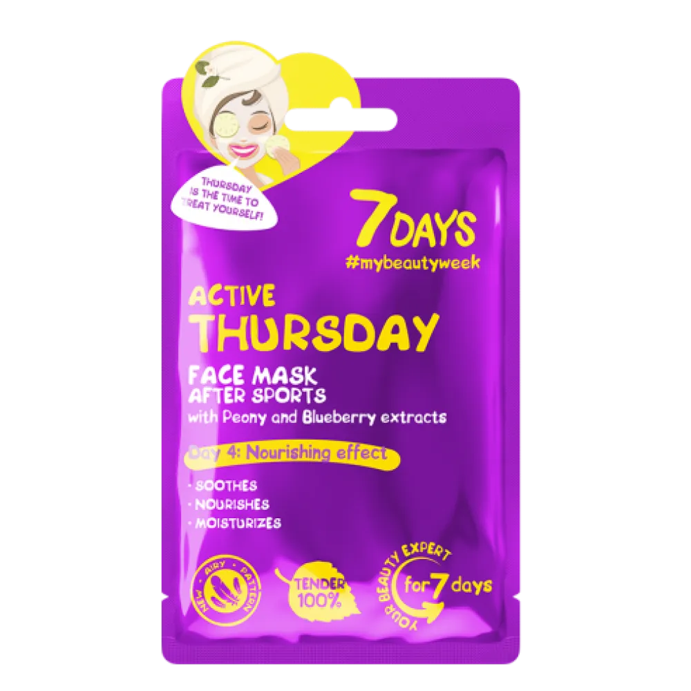 7DAYS Active Thursday Sheet Mask 28g