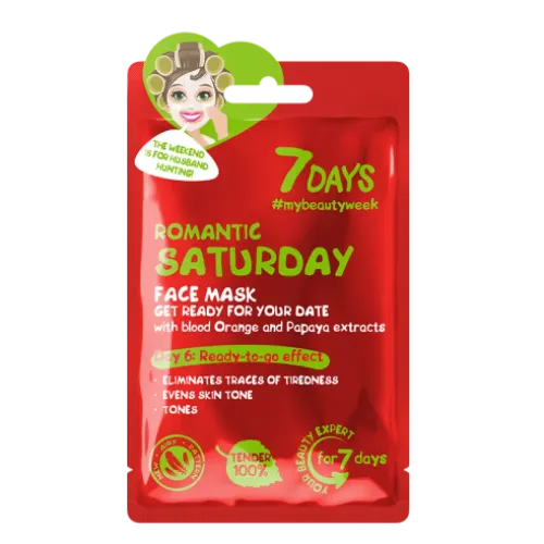 7DAYS Romantic Saturday Sheet Mask 28g