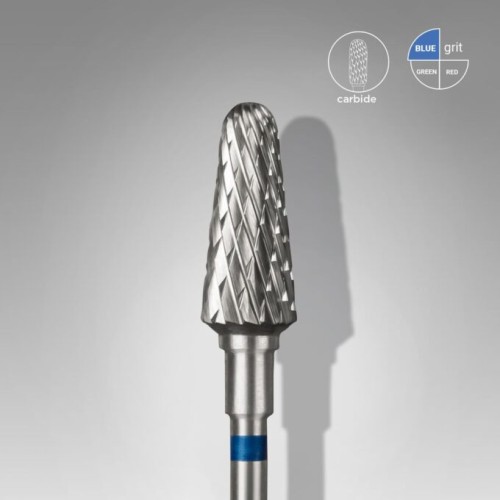 Carbide nail drill bit frustum blue
