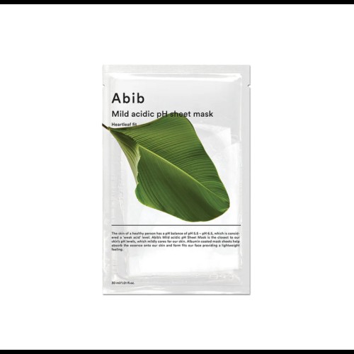 Abib – Μάσκα Προσώπου με Ήπιο Όξινο pH Heartleaf Fit | 30ml