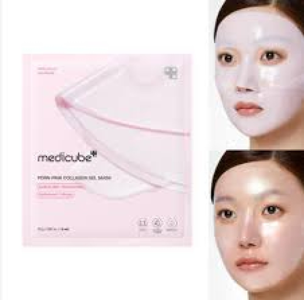 MEDICUBE – PDRN Pink Collagen Jelly Mask | Συσφικτική Μάσκα Προσώπου Υδρογέλης – 1 τεμ. / 28g