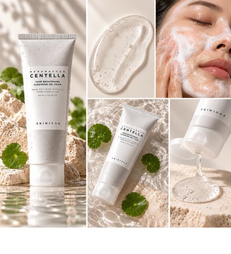 Centella Tone Brightening Cleansing Gel Foam, 125 ml